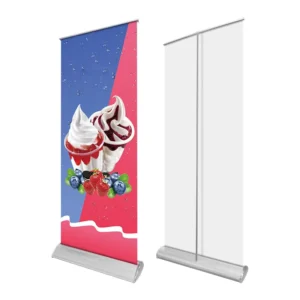 Portable Aluminum Frame Roll-Up Banner Stand for Advertising and Trade Shows
