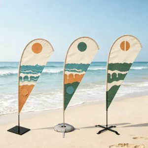 Portable Beach Flag Banner for Exhibition and Fair