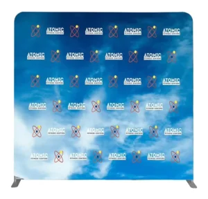 Portable Custom Backdrop Step-and-Repeat Banner Stand, Large Format