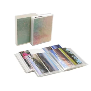 Portable Flexible 2×6 Inch Photo Album with Plastic Replaceable Cover