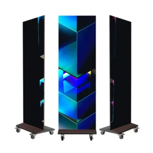 Portable Foldable LED Poster Display Screen Up-Down and Left-Right Folding GOBP2 P2.5 for Exhibitions and Shopping Malls