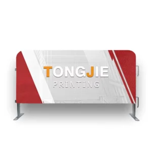 Portable PVC Fence Banner Multi Material Choice Single Double Custom Pattern Outdoor Festival Decor