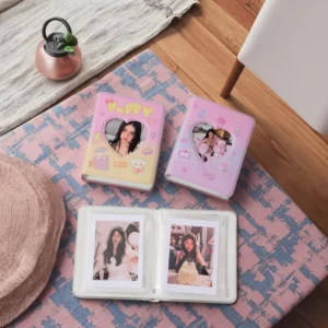 Portable PVC Keychain Kpop Mini Photo Album & Photocard Binder with Digital Printing