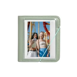 Portable Photo Albums for W210/W300/W400 Wide Photos 28 Pages Binding Leather Cover