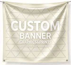 Portable UV Printed Clear Custom PVC Hanging Banner, Easy Assembly, Waterproof, Weather Resistant