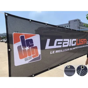 Portable Waterproof Retractable Eco-Friendly Mesh Trade Show Banner for Exhibition Stands, Lightweight, Wrinkle-Free, Easy to Pack