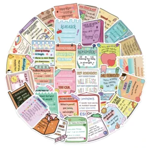 Positive Inspirational Motivational Affirmation Stickers Pack