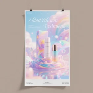 Poster Design Service Vintage Poster with Hand Lettering and Decorative Elements