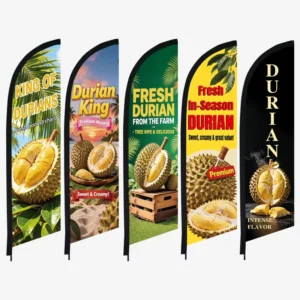 Poster Feather Flag for Fruit Shop Orchard Custom Beach Banner Outdoor Advertisement and Decoration Excluding Flagpole