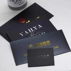 Premium Business Cream Specialty Paper Envelopes with Tear Strips, Digital & UV Printing