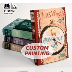 Premium Custom Hardback Book Printing Colour Case Bound Catalogue Smyth Sewn Professional Bulk Offset Manufacturing Facility