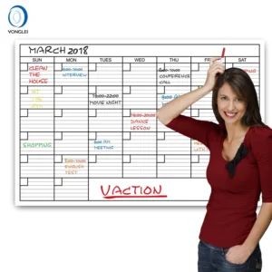 Premium Dry Erase Calendar Wall Calender Perpetual Wall Calendar 24X36 Inch 001 02 3B1