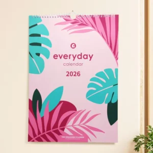 Print on Demand Custom High Quality Monthly Wall Planner Custom Colorful Spiral Bound Wall Calendar Printing