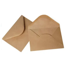Printable A7 Invitation Envelopes for 5 X 7 Cards, Self-Seal, 120GSM Brown Kraft Paper