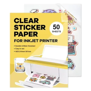 Printable Full-Color A4 Blank Waterproof Self-Adhesive Glossy Matte Clear Film Vinyl Sticker Label Paper