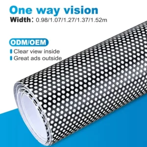 Printable Self Adhesive One Way Vision PVC Vinyl Window Stickers PVC Film for Advertising