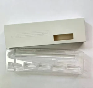 Printed Folding Paper Injection Peptide Pen Box Packaging with Plastic Tray for Needles
