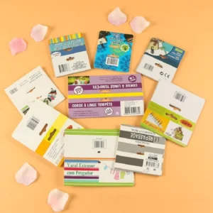Printed Heavy Cardboard Header Cards for Label Packaging and Hanging Blister Cards, Recyclable