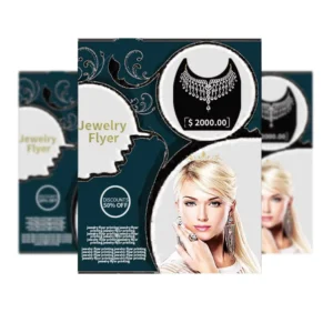 Printed Jewelry Poster, Offset Printed on Kraft Paper with Film Lamination, 4×6
