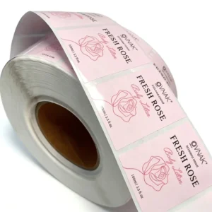 Printed Matte or Transparent Waterproof Vinyl Roll Labels for Cosmetic, Skincare, Body Wash, and Personal Care Bottles