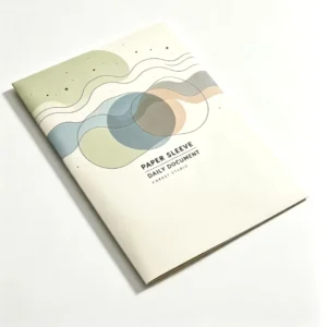 Printed Paper Document Sleeve With Inner Pockets for Office Business File Packaging