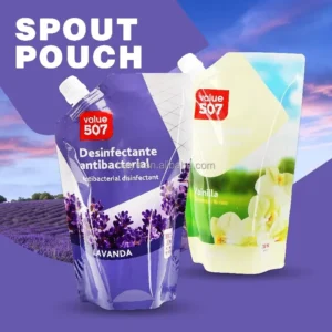 Printed Spouted Refill Pouch for Laundry Detergent Plastic Detergent Pouch