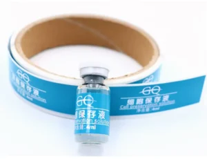 Printed Vinyl Adhesive Bottle Sticker for Freeze-Dried Powder and Skin Care Bottles Transparent Peptide Label