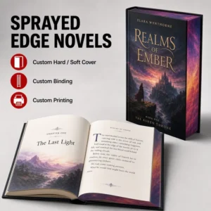 Printing Factory Custom Full-Color Hardcover Novel with Painted or Sprayed Edges