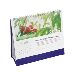 Printing Factory Custom Size Monthly Daily Desk Calendar High Quality Thick Paper Advent Calendar Printing Stand Table Calendar