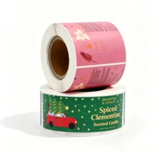 Private Label Cosmetic and Skincare Labels Oil-Proof BOPP Synthetic Paper Label Roll Waterproof Sticker