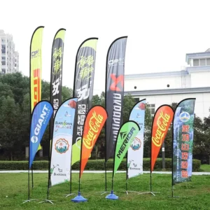 Production Beach Flags Custom Various Styles and Sizes Feather Flag for Promotional Activities Display
