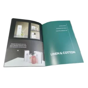 Professional A4 A5 Saddle Stitched Offset Printed Catalog Brochure Magazine Custom Book Printing with Coated & Art Paper