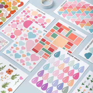 Professional Custom Decorative Sticker Cute Cartoon Sticker Notes Flower Pattern Sticker School Office Stationery