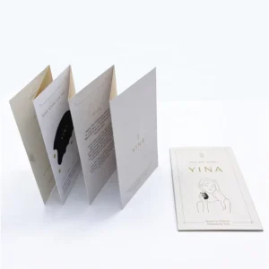 Professional Custom Printed Eco friendly Coated Paper Instruction Folding Brochure Catalog Flyers Packaging with Offset Printing