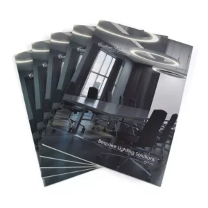 Professional Factory Promotion Instruction Brochure Design Full Color Booklet Printing with Perfect Binding and Film Lamination