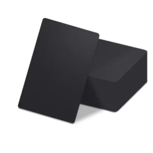 Programmable Full Matte Black NFC Business Card for Social Media Sharing With UV Logo and QR Code