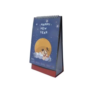 Promotion Custom Daily Desk Calendar Printing Monthly Weekly Days Wire-O Stand Flip Desk Calendar