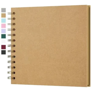 Promotion Customized Scrapbook Photo Album 20.5×20.5 cm 20 Pages DIY Hard Kraft Paper Memory Book Baby Family Birthday Wedding