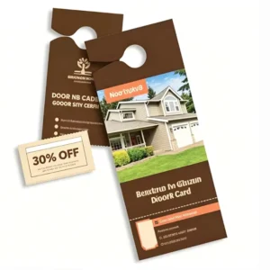 Promotional Advertising Door Hanging Flyer Real Estate Ads Poster for Hotel Decor