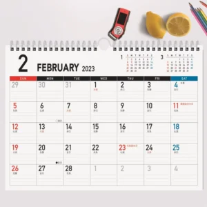 Promotional Christmas Present Custom Calendar Coil Spiral Wall Calendar Printing Monthly Planner