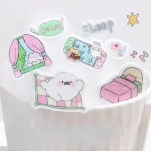 Promotional Cute Cartoon Felt Sticker Sheet with Journal Stickers for Books