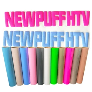 Puff Print Heat Transfer Vinyl, High-Temperature Metallic PU for Clothing, Iron-On Paper and Film