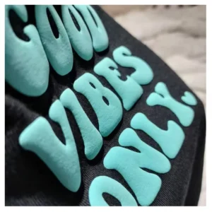 Puffy 3D Heat Transfer HTV Vinyl Clothing Label for T-Shirts
