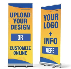 Pull-Up Roll-Up Exhibition Advertising Banner with Custom Logo and Stand