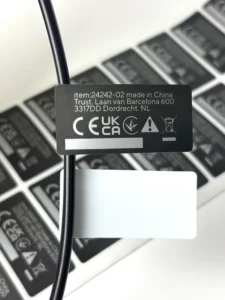 QR Code Wrap-Around Waterproof PET Labels Smartphone-Readable and Customizable for Maintenance Logs