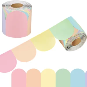 Rainbow Color Board Borders Decorative Stickers for Children’s Classrooms Offices and Wall Decorations