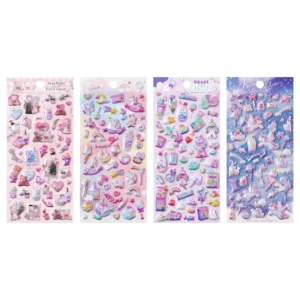 Rainbow Foam Sticker Set, 3D Scrapbook Stickers, DIY Decoration Supplies for Students