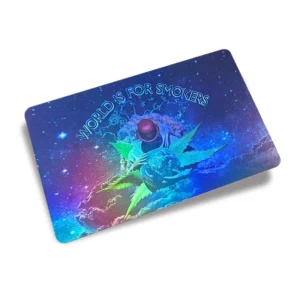 Rainbow PVC Business ID Card Overlay with Custom Laser Hologram Printing