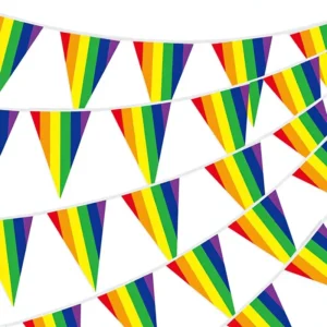 Rainbow Pride Triangle Pennant Banner Gay Pride Festival Decoration