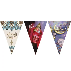 Ramadan Triangle Hanging Banner